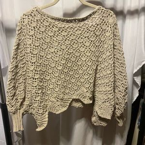 Tan slouchy sweater